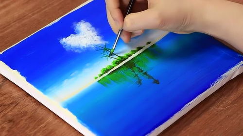 创意艺术画 心型海岛与健身器材的完美融合