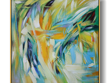 抽象艺术画 超越物象的心灵图景